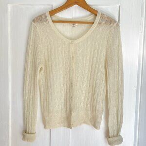 Aerie Mohair Blend Knit Cardigan